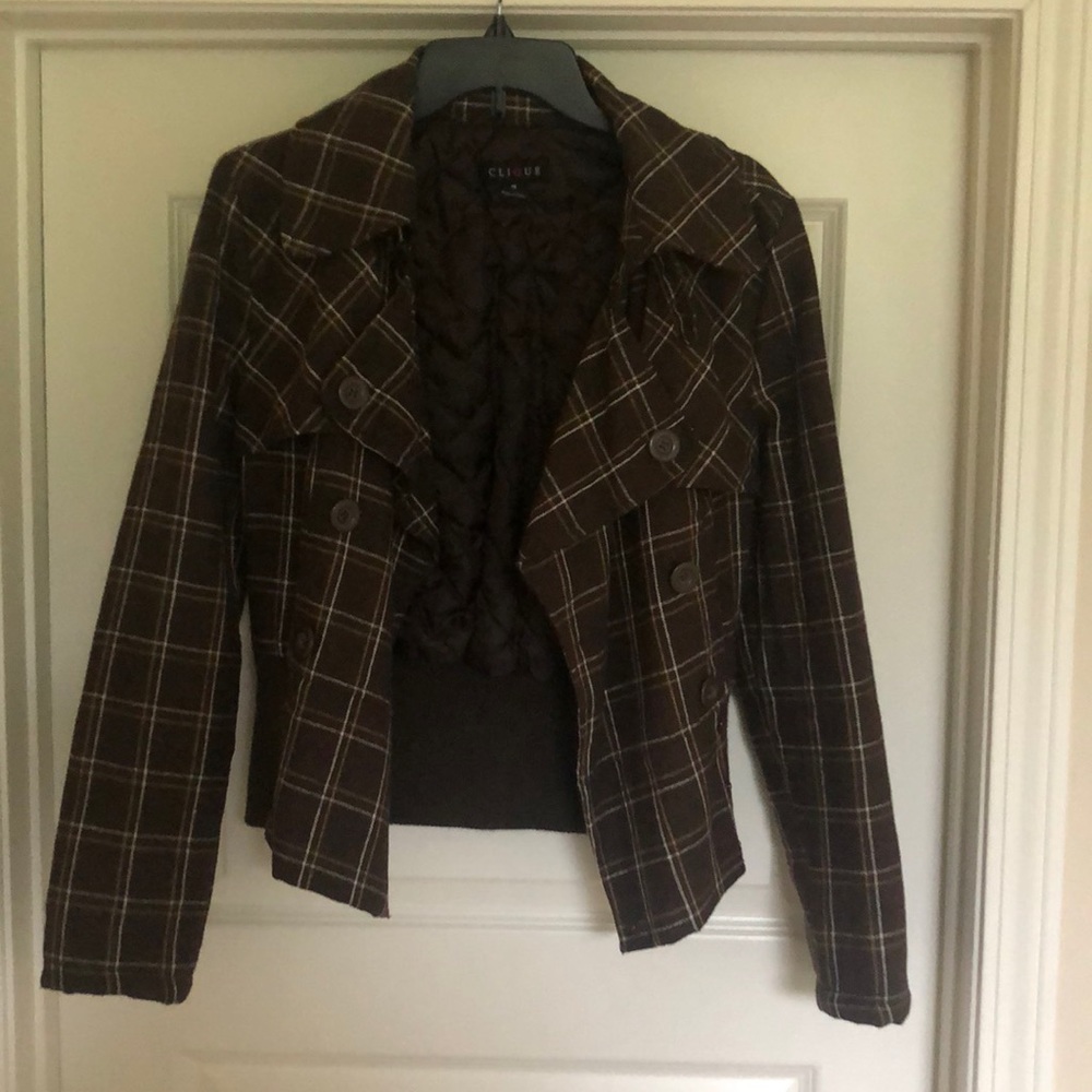 Brown Plaid Jacket